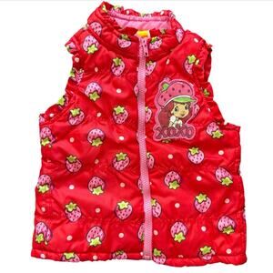 2014 Strawberry Shortcake XOXO Kids Red Strawberry Patterned Vest